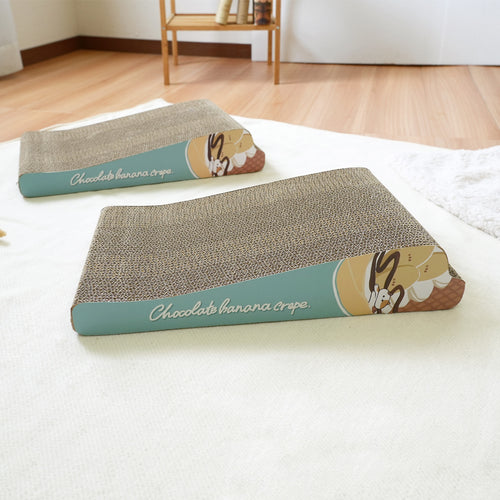 猫用段ボール爪とぎ ポップ（W430×D250×H126）