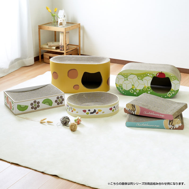 【多彩なラインナップ】猫ちゃんの個性に合わせて選べる、様々なデザインと形状のスクラッチャーを取り揃えています。