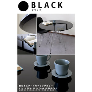 【艶やかなクールブラック】ピアノのような高級感を放つブラック天板が、お部屋に洗練された印象を与えます。