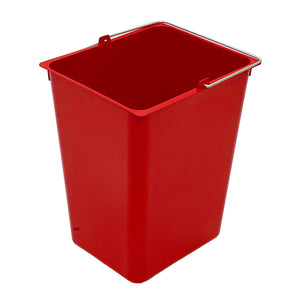 【持ち運びも簡単】軽量で持ち手付きのバケツは、ゴミ出しの際もストレスなく運べます。