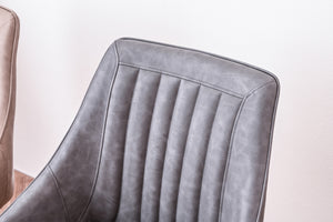 【細部まで妥協しないデザイン】丁寧に施されたステッチワークが、チェア全体の品質とデザイン性を高めています。