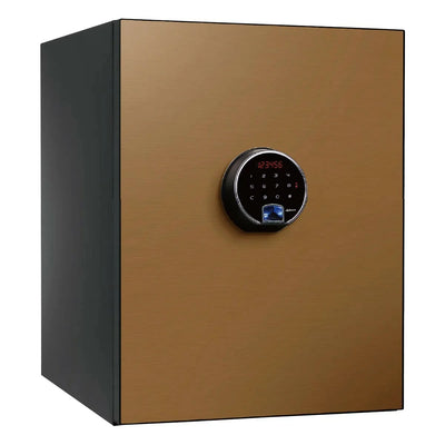 モダンでシャープなカラーリングが特徴的な、「BEYOND（ビヨンド）」シリーズの36L型プレミアム耐火金庫です。