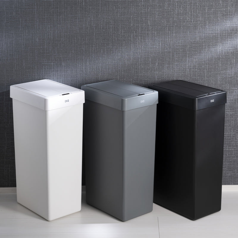 【選べる3色】どんな空間にも美しく溶け込む、洗練されたワントーンカラーのダストボックス。