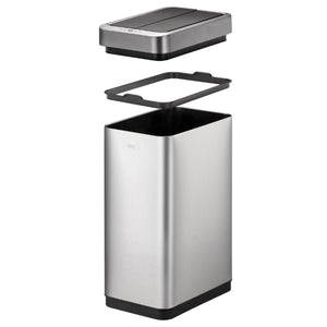 【お手入れも簡単】フタ、インナーリング、本体のシンプルな構造で、ゴミ袋の交換から本体のお手入れまでスムーズに行えます。