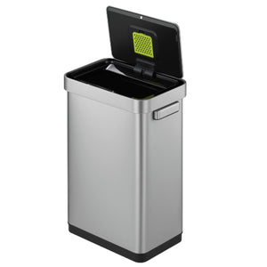 【衛生的な機能が充実】ゴミ袋をしっかり固定するインナーリングや、消臭剤をセットできるボックスで、常に快適を保ちます。