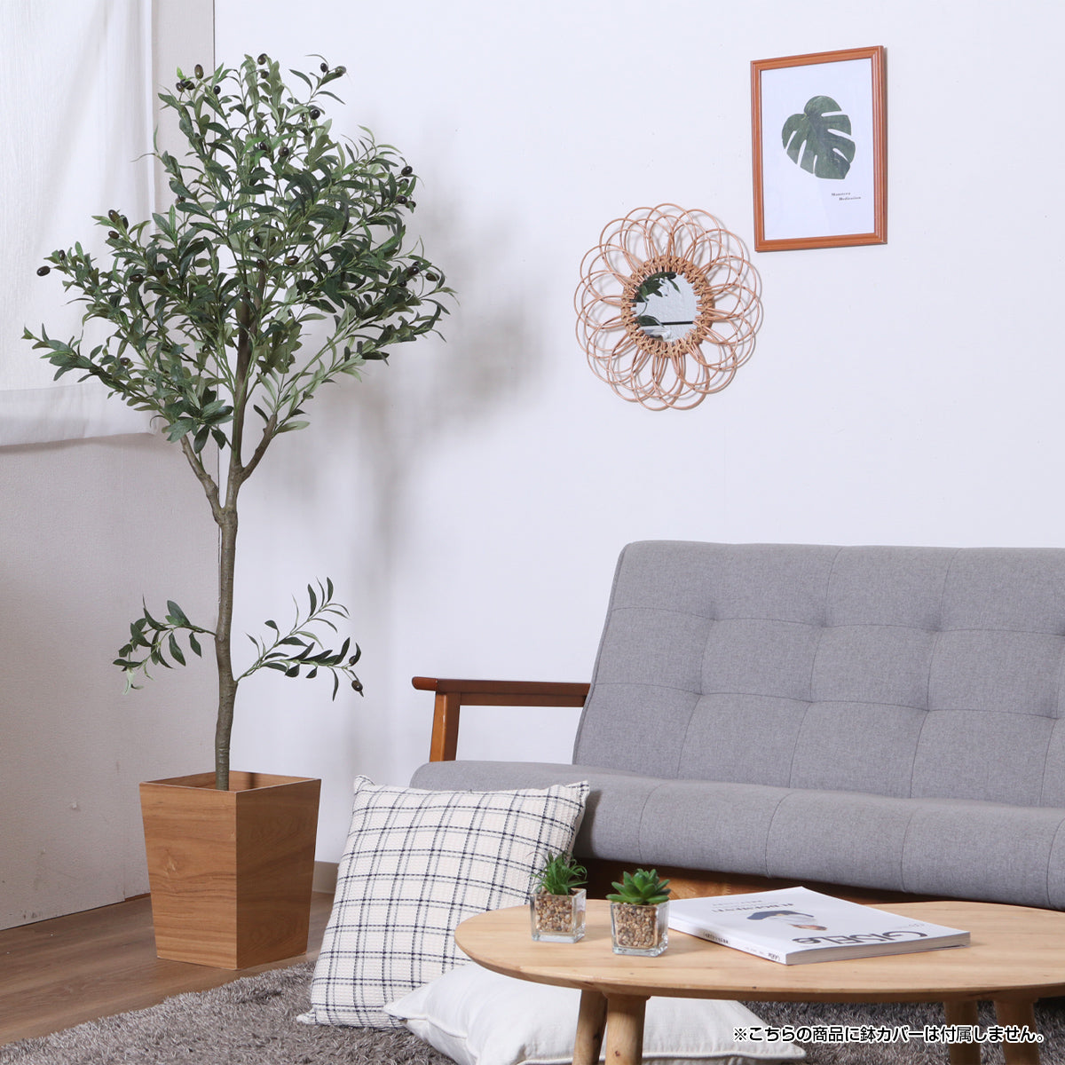 【心地よいグリーン】お部屋に一点投入するだけで、おしゃれなカフェのような居心地の良さを感じられます。