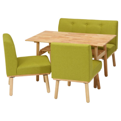 どの角度からも立ち座りしやすいアームレスデザインは、テーブルとの組み合わせがしやすいです。