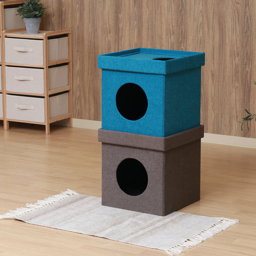 ペットハウスキューブ 2段（W375×D375×H740）