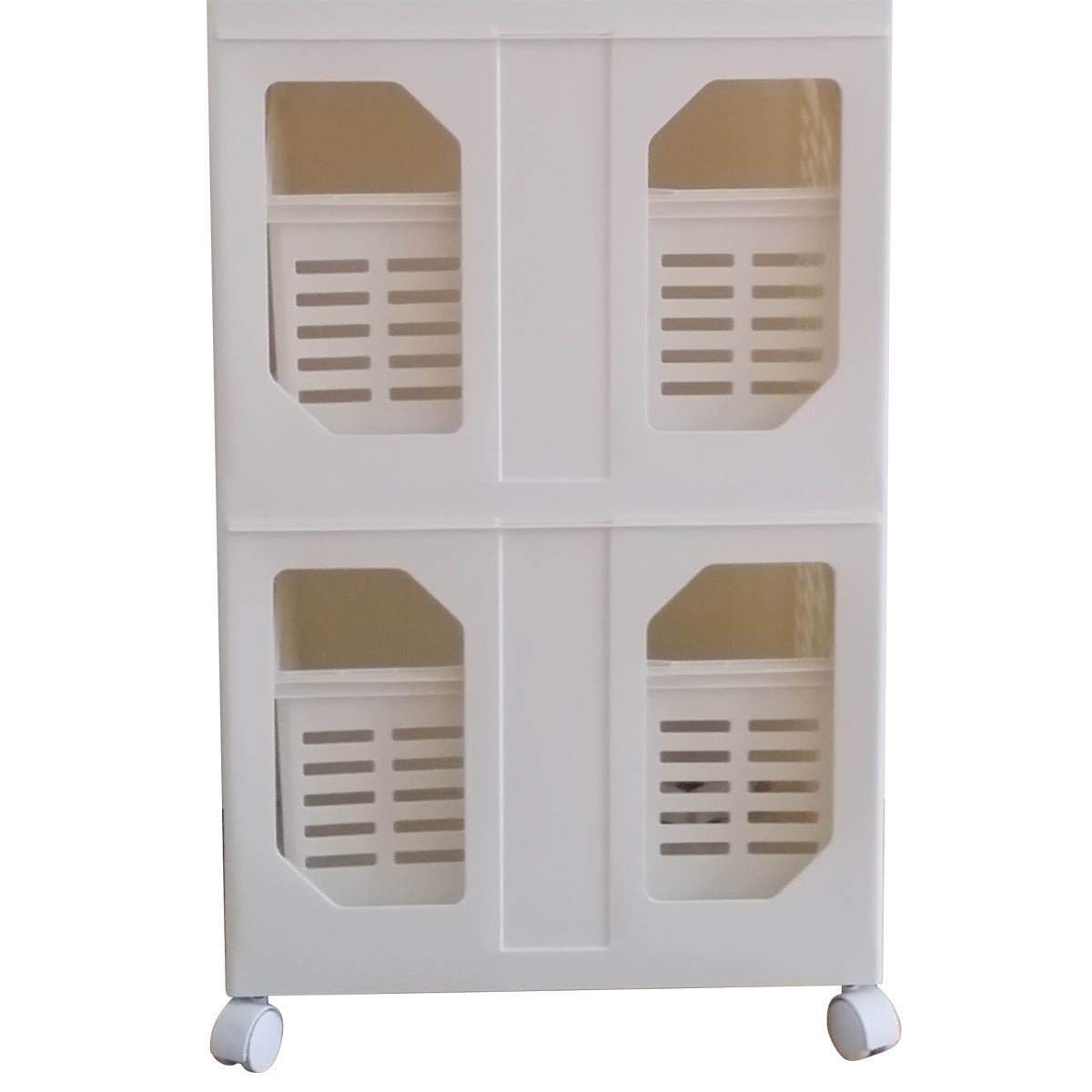 【通気性抜群でいつでも清潔】背面から見えるバスケットは通気性に優れており、湿気がこもりにくく衛生的に使えます。