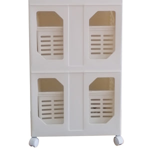 【通気性抜群でいつでも清潔】背面から見えるバスケットは通気性に優れており、湿気がこもりにくく衛生的に使えます。