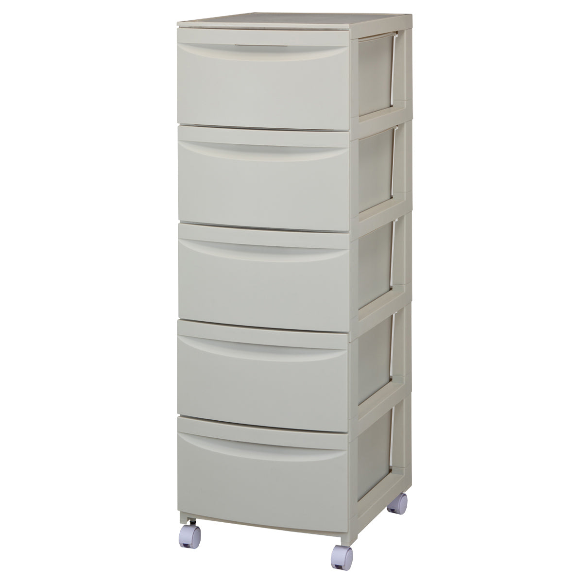 【デッドスペースを賢く収納に】
奥行き42cmと5段の収納力で、クローゼットの中やハンガー下の空きがちな場所も、衣類や小物をたっぷりしまえる便利なスペースに変わります。