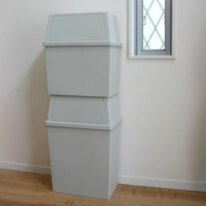 【賢く縦空間活用】複数積み重ねて分別もスムーズ。省スペースで最大限の収納力を実現します。