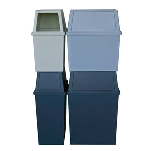 【選べる3色、分別も楽しく】
ナイトブルー、クールグレー、ミルクティーベージュの3色を自由に組み合わせ、見た目も楽しく分別できるこのゴミ箱があれば、面倒なゴミ捨てもスマートな暮らしの一部になります。