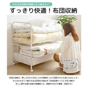 【女性でもラクラク出し入れ】重たい布団も無理なくスムーズに出し入れできる設計で、毎日の準備や片付けが苦になりません。