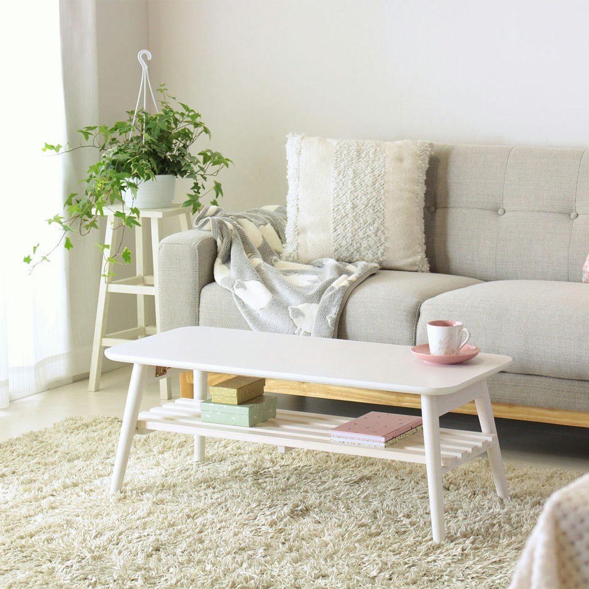 【明るい空間に】ホワイトカラーが、お部屋全体を明るく清潔感のある印象に演出します。