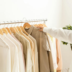 【着たい服がすぐに見つかる】オープン収納だからこそ、一目でアイテムを把握、忙しい朝もスムーズにコーディネートが決まります。