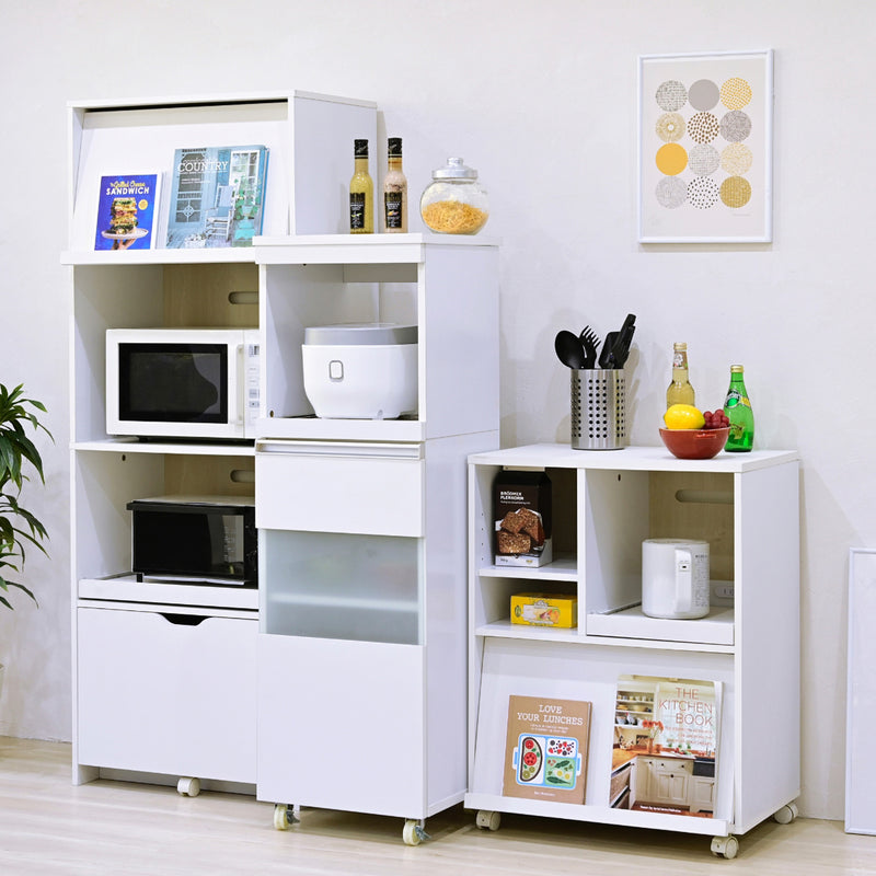 【広がるキッチンスペース】複数台を組み合わせて、ご自宅にぴったりのオリジナルキッチンカウンターを。