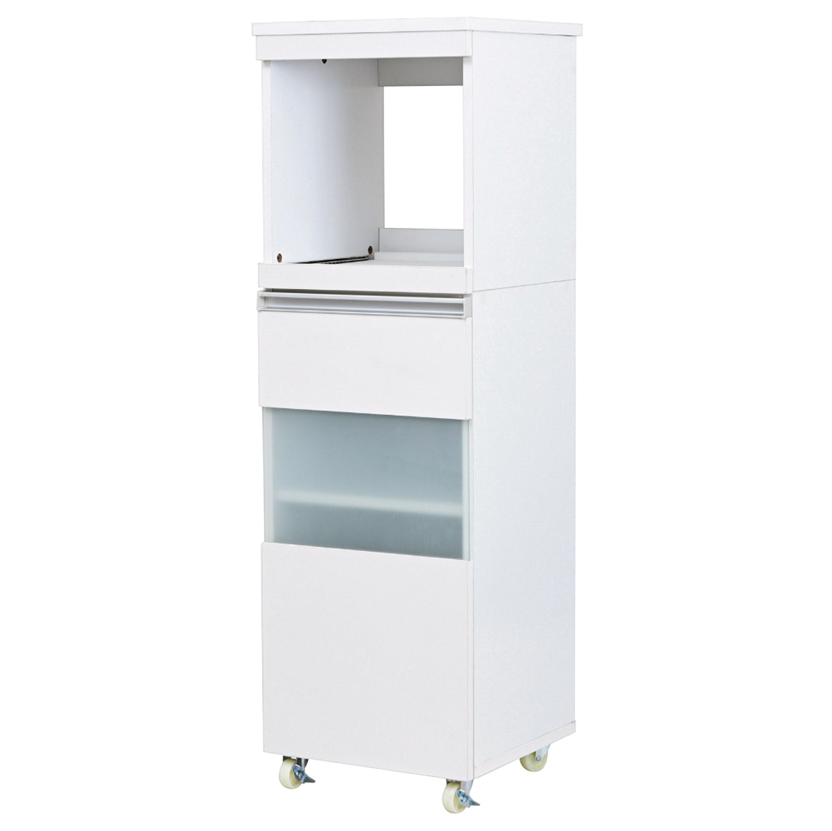 【清潔感あふれるホワイトカラー】どんなインテリアにも溶け込む、明るく爽やかな印象を与えます。