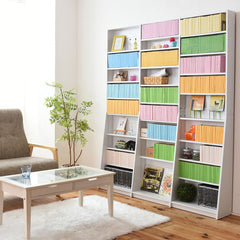 薄型文庫本収納ラック（W1500×D120-240×H1800）の通販 | モクカグ公式