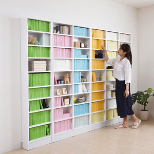 【まるで図書館のような充実感】複数台を並べることで、圧巻の収納力と美しい統一感のある壁面収納が完成します。