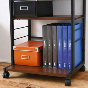 【A4ファイルもラクラク収納】可動棚で高さ調節が可能だから、A4ファイルや様々なサイズの収納ボックスもすっきり収まります。