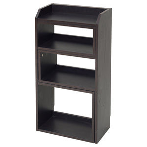 【シックな佇まいの万能ラック】単体使いでも存在感を放つ、洗練されたデザインの収納ラックです。