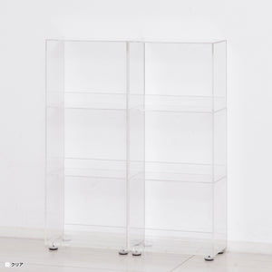【レイアウト自由な2個セット】横に並べてワイドなシェルフとして使ったり、別々の部屋でそれぞれ活用したりと、ライフスタイルの変化に合わせて自由に配置を変えられます。