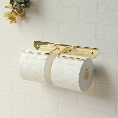 真鍮トイレットペーパーホルダー エリオット ダブルタイプ（W293×D85×H50）