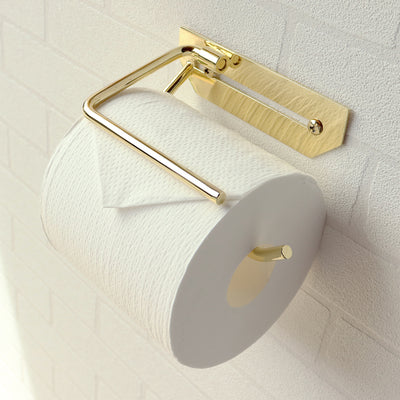 年を重ねるごとに味わいが増す、真鍮のトイレットペーパーホルダー Elliot(エリオット) のシングルタイプ。