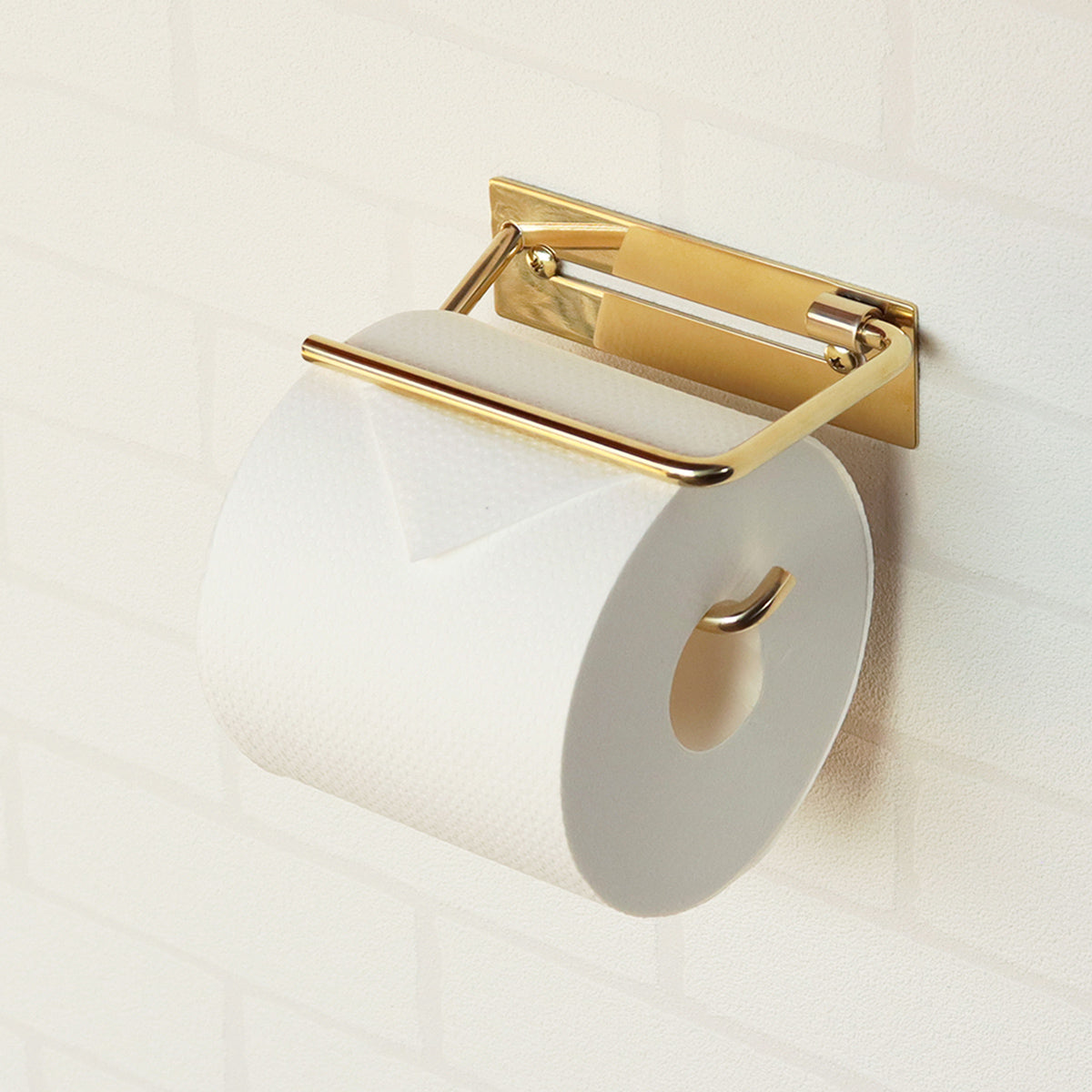 【上品な輝きを放つ真鍮製】年を重ねるごとに味わいを増す、唯一無二のトイレットペーパーホルダーです。