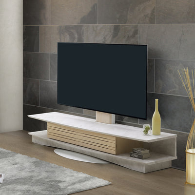 ヴァイス TVボード180+スウィングテレビスタンドロータイプセット（W1800×D548×H998-1158）