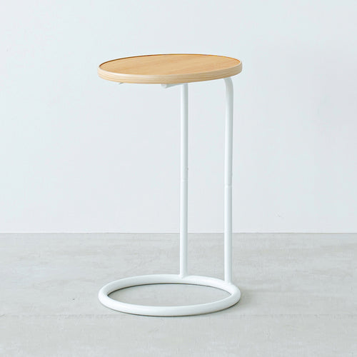 ラウンドサイドテーブル ラテ（W300×D300×H500）