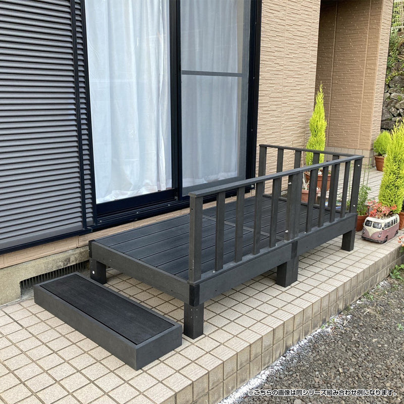 【モダンな屋外空間】シックなブラックカラーが、ご自宅の雰囲気をぐっと引き締め、洗練された印象を与えます。