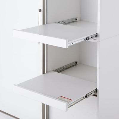 アリス 122OP 両板戸型スライド食器棚（W1220×D550×H1945）