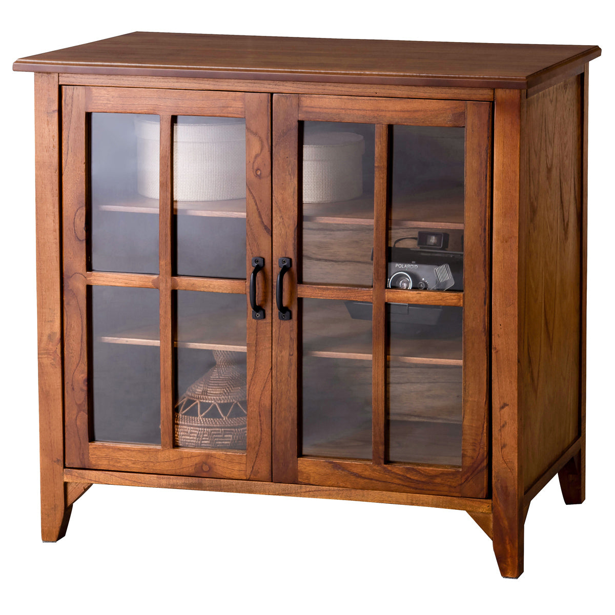 【レトロで無骨な佇まい】
天然木ミンディの温かみにブラックアイアンの取っ手が映える、重厚感と懐かしさを感じさせるデザインが魅力です。