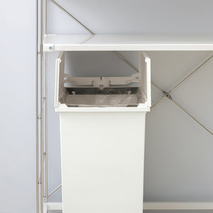 【作業中でもラクラク】カウンター下に置けば、料理中や作業中でもサッとゴミが捨てられます。