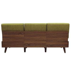 【背面まで妥協しないこだわり】モダンな木目調のフレームが、空間に重厚感と上質さを添え、お部屋の中央に置いても様になります。