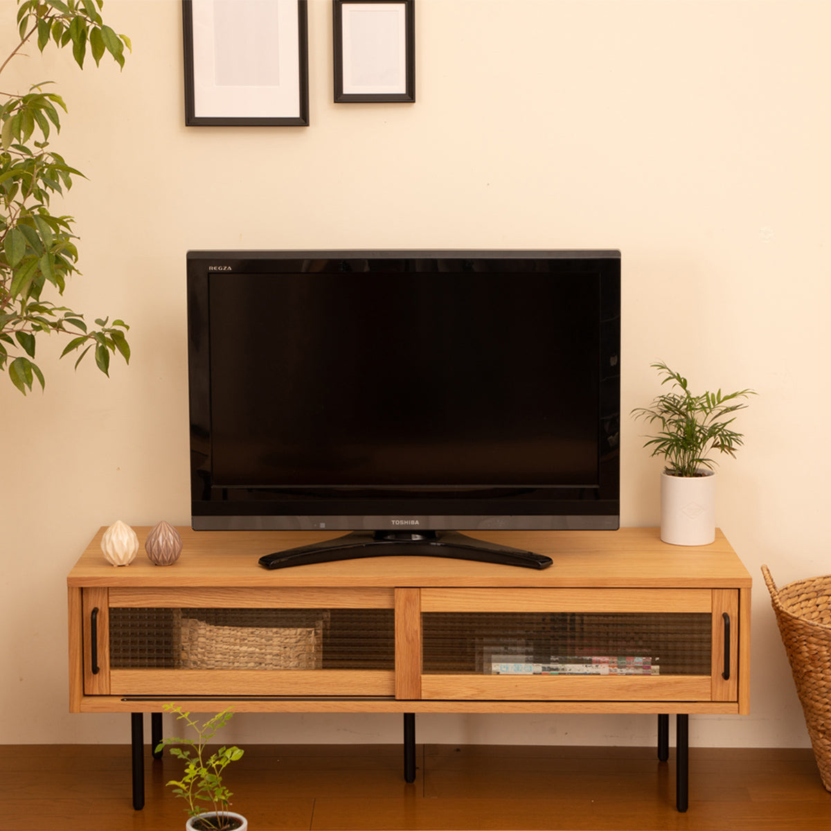 モビリグランデ　ラスティックアイアン　テレビボード　120cm 国産オーダー家具 ラスティックアイアンTVボード(アジャスター