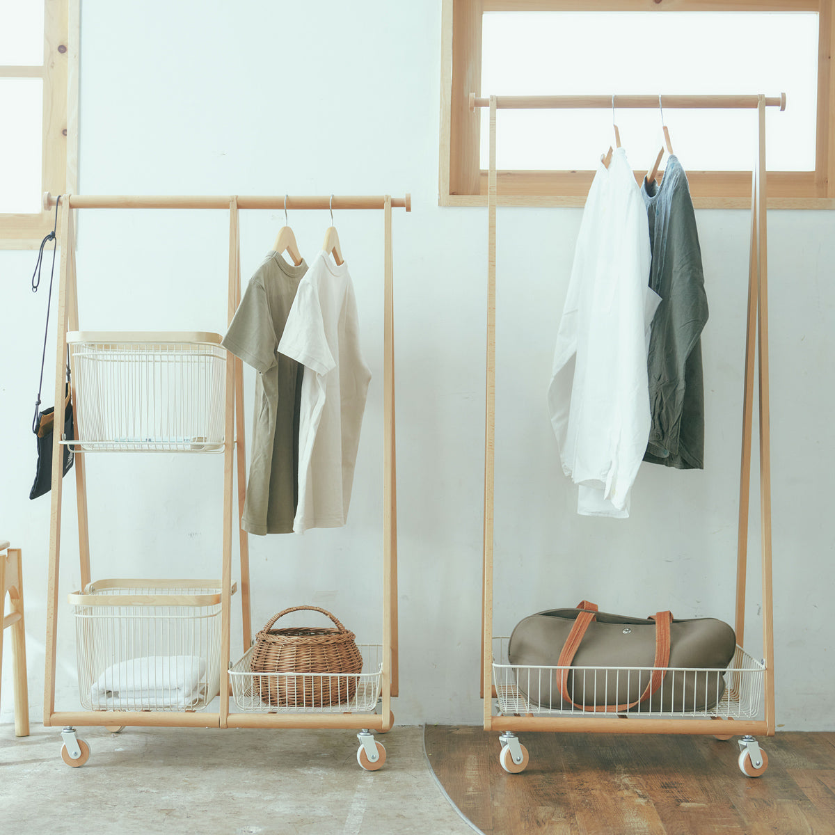 【広がる収納スタイル】複数並べて使えば、家族の洋服やアイテムを分けてたっぷり収納できます。