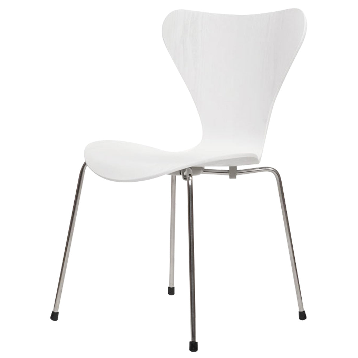 【洗練された曲線美】どんな空間にも馴染む、普遍的で美しいセブンチェアのデザインを、ホワイトカラーで上品に表現しました。