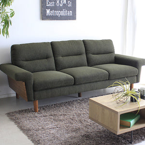 【レトロモダンな佇まい】モスグリーンのコーデュロイが織りなす、懐かしくも新しい寛ぎの空間を演出します。