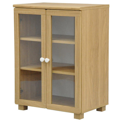 【キッチン収納や本棚として最適】キッチン収納や本棚としても使えるシンプルでベーシックな木製キャビネットです。