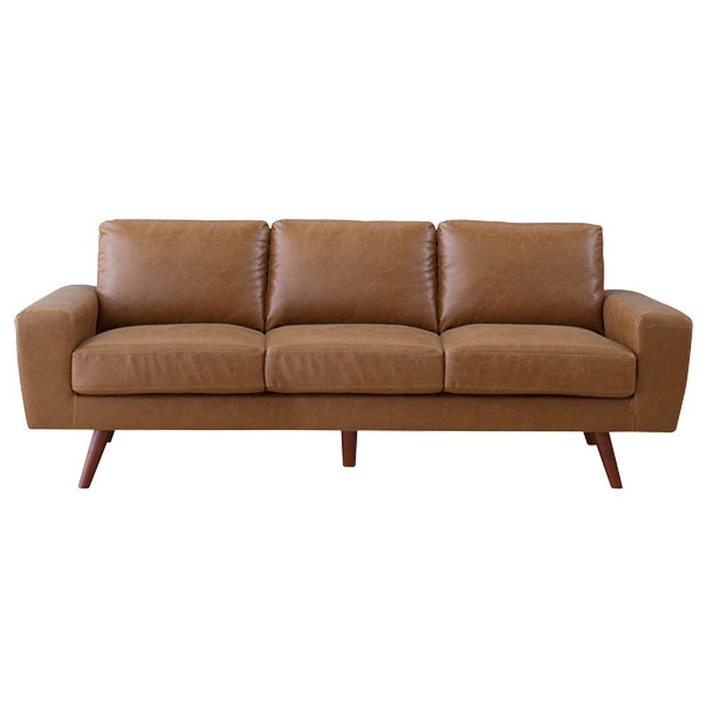 【2WAYデザイン】脚の付け外しで、通常のソファとしてもローソファとしても楽しめる、 adaptableな3人掛けソファです。