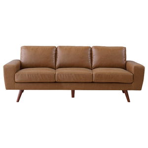 【2WAYデザイン】脚の付け外しで、通常のソファとしてもローソファとしても楽しめる、 adaptableな3人掛けソファです。