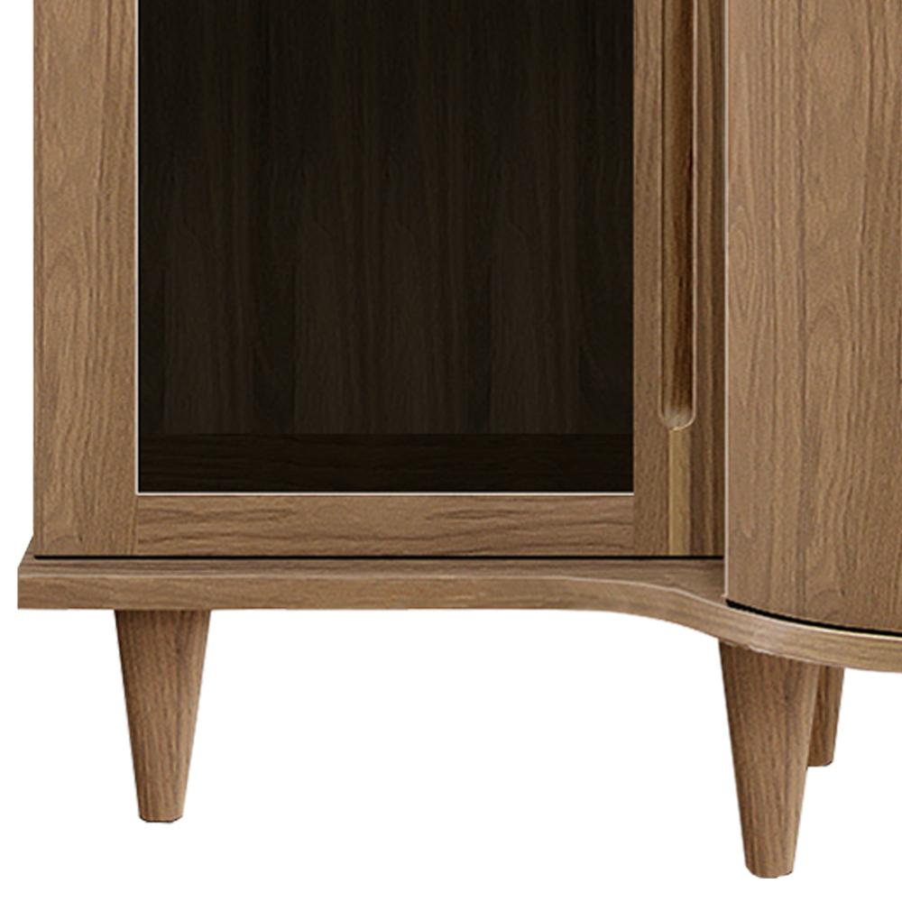 【滑らかな曲線美】流れるようなアール状のフォルムが、空間に優雅な印象を与え、見る角度によって様々な表情を見せます。