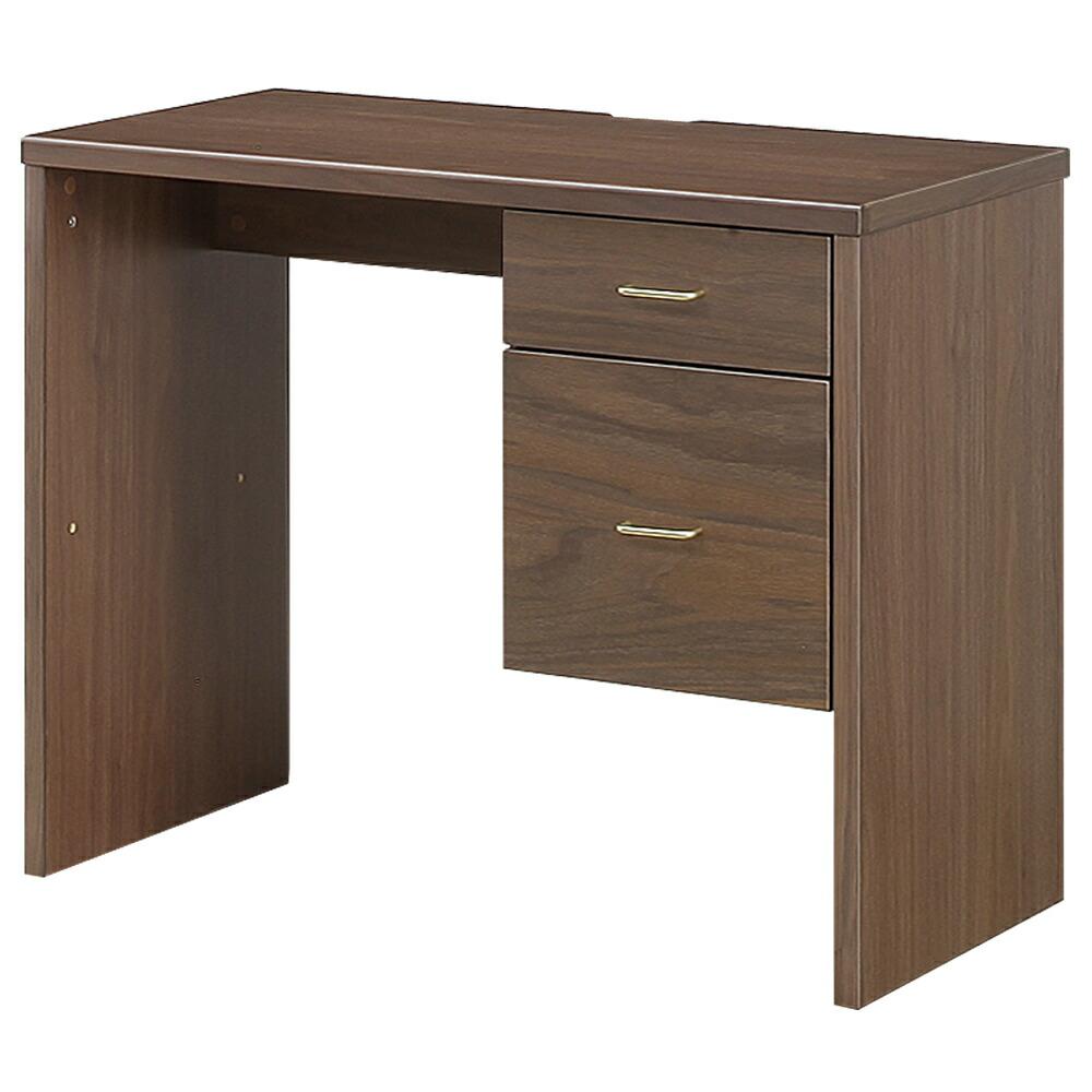 【落ち着きと高級感を演出】深みのあるウォールナットカラーが、洗練された大人のワークスペースを作り出します。